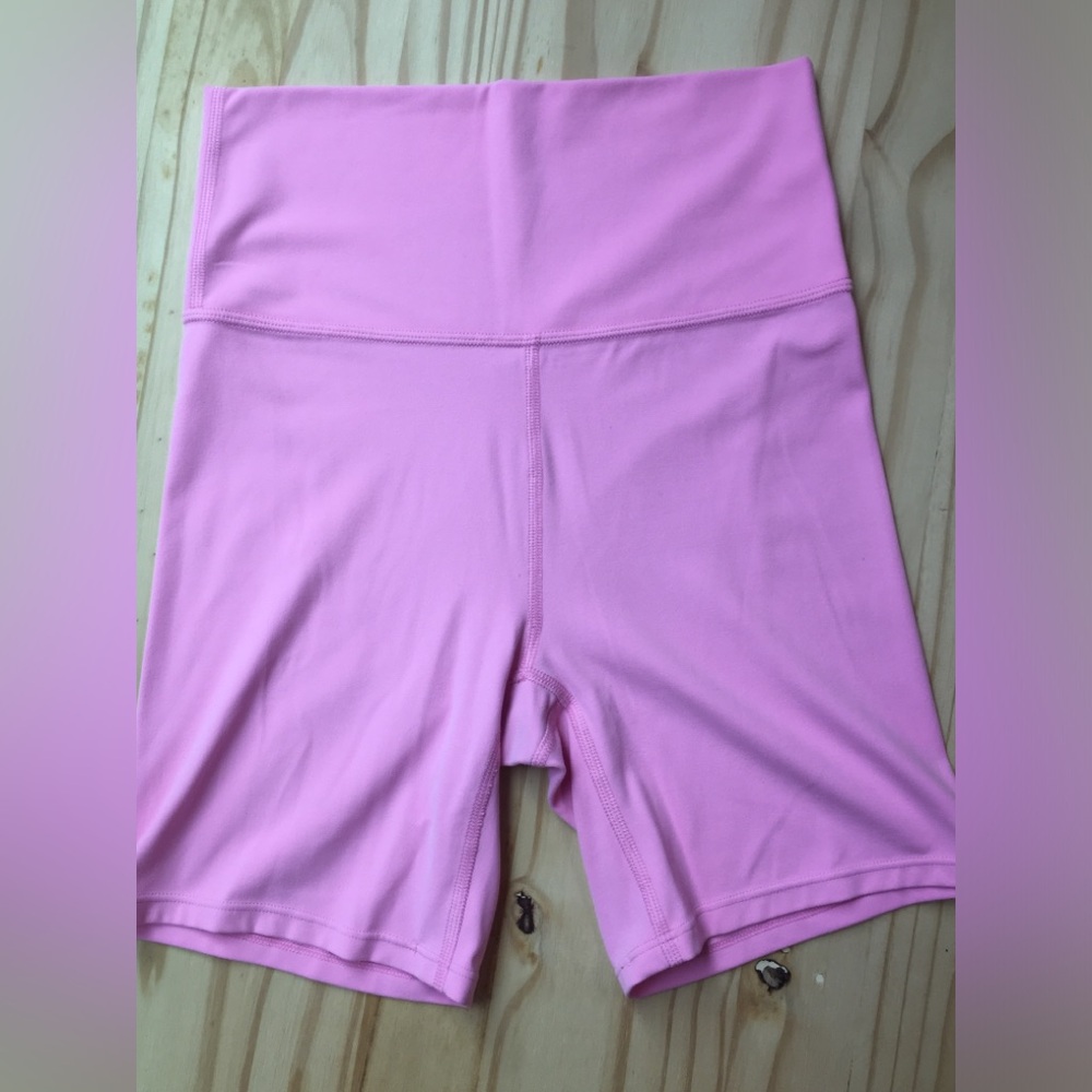 High-Waist Pink Women’s Training Shorts All In Motion Flex Ultra High Rise Crop